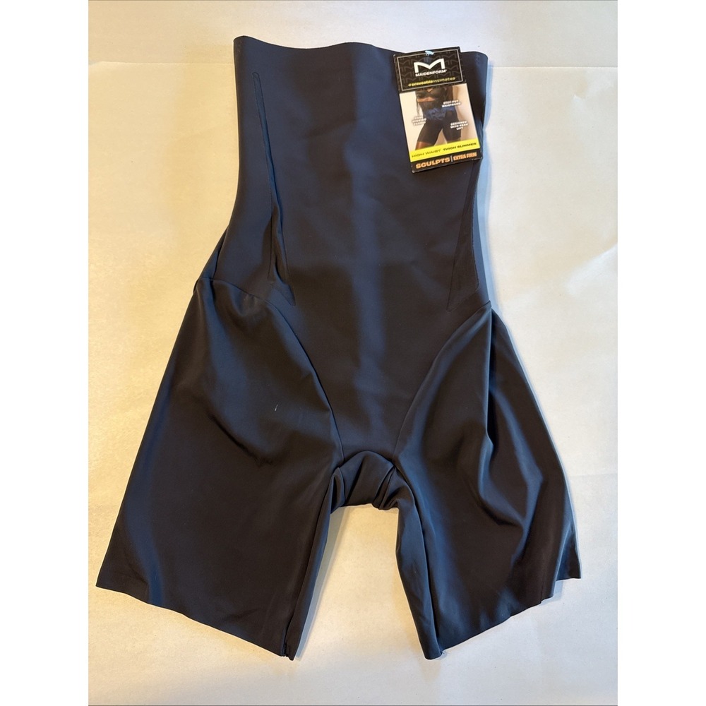 Maidenform‎ Sculpts Extra Firm High Waist Thigh Slimmer Small SES095 Shapewear